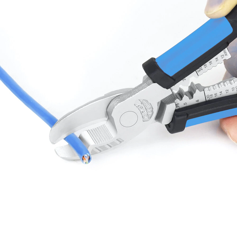 Drillpro 8-Inch Multitool Pliers | Wire Stripper, Cutter & Crimper - DIY Hand Tool - Image 5