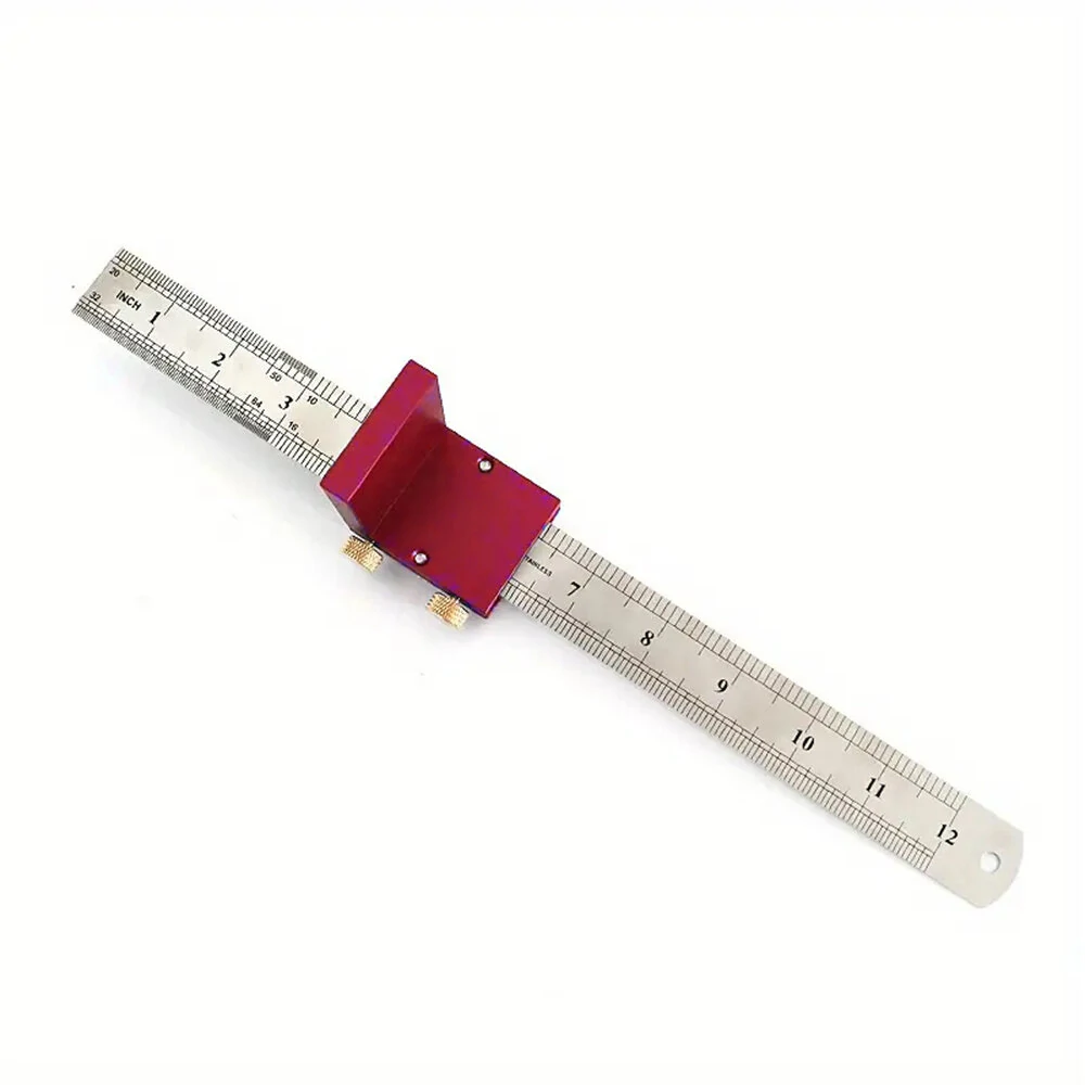 30cm Scribing Ruler | 90 Degree Scale High Precision Measuring Gauge - Woodworking Essential Tool - Image 5