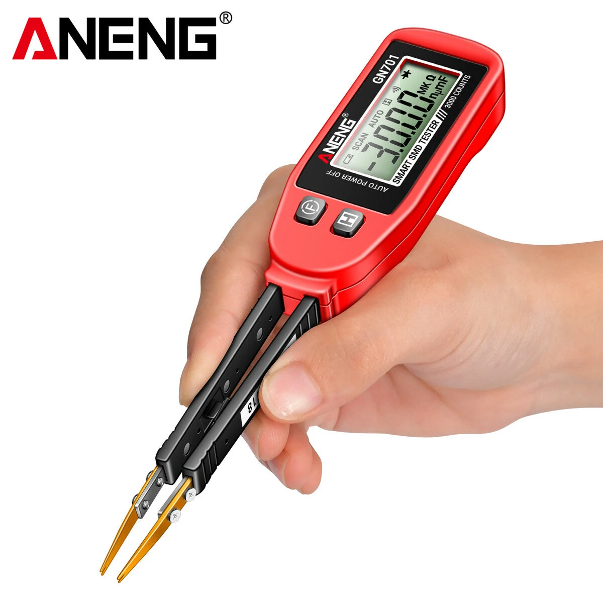 ANENG GN701 Smart SMD Tester - Handheld Component Analyzer for Resistor Capacitor Diode - Image 3