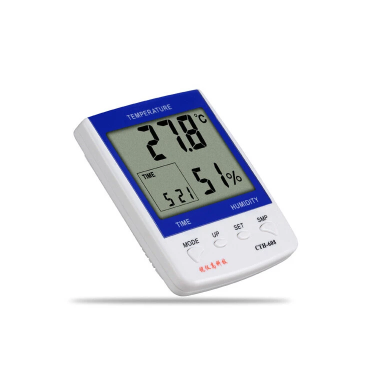 UYIGAO CTH-608 Digital Thermometer Hygrometer - Indoor Weather Station Clock - Image 2