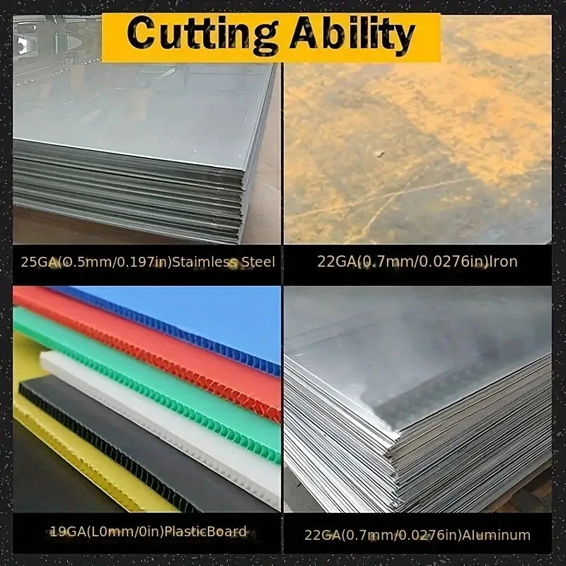 Black Stainless Steel Sheet Cutter - Metal & Plastic Cutting Tool | Straight Groove & Round Handle - Image 5
