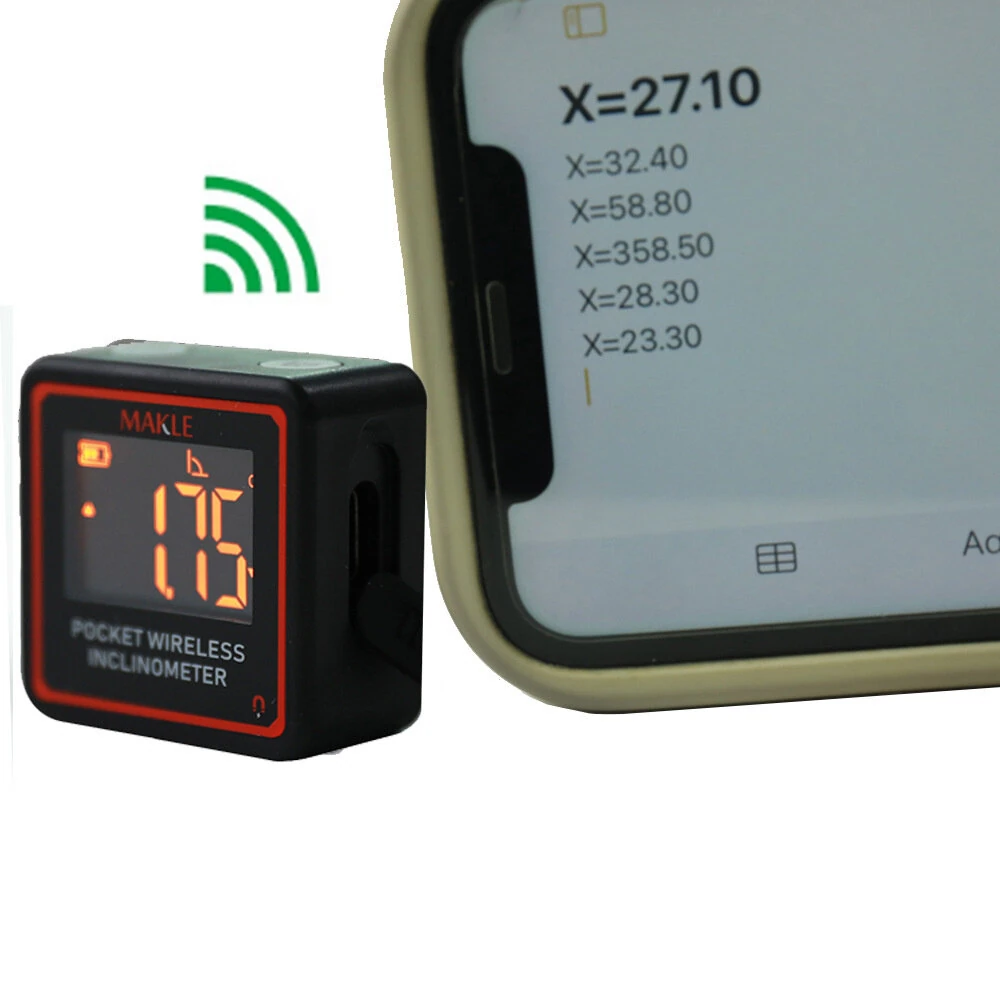 ETOPOO Mini Digital Inclinometer | Bluetooth Angle Gauge | 90-Degree Pocket Tool - Image 2