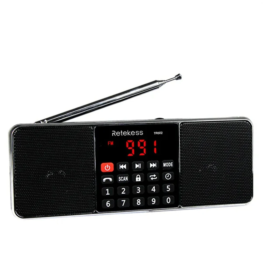 TR602 Portable AM FM Radio - Bluetooth Speaker & MP3 Player with Rechargeable Battery - Image 3