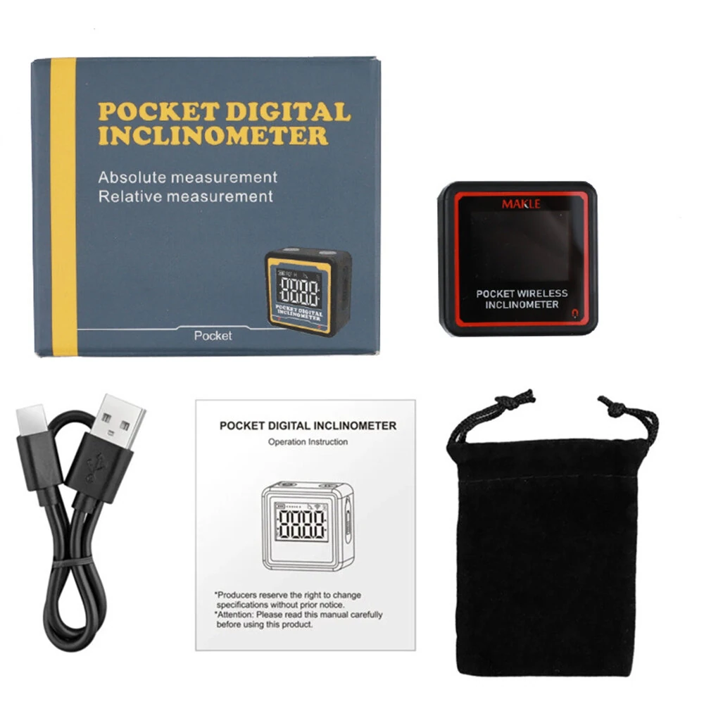 ETOPOO Mini Digital Inclinometer | Bluetooth Angle Gauge | 90-Degree Pocket Tool - Image 4