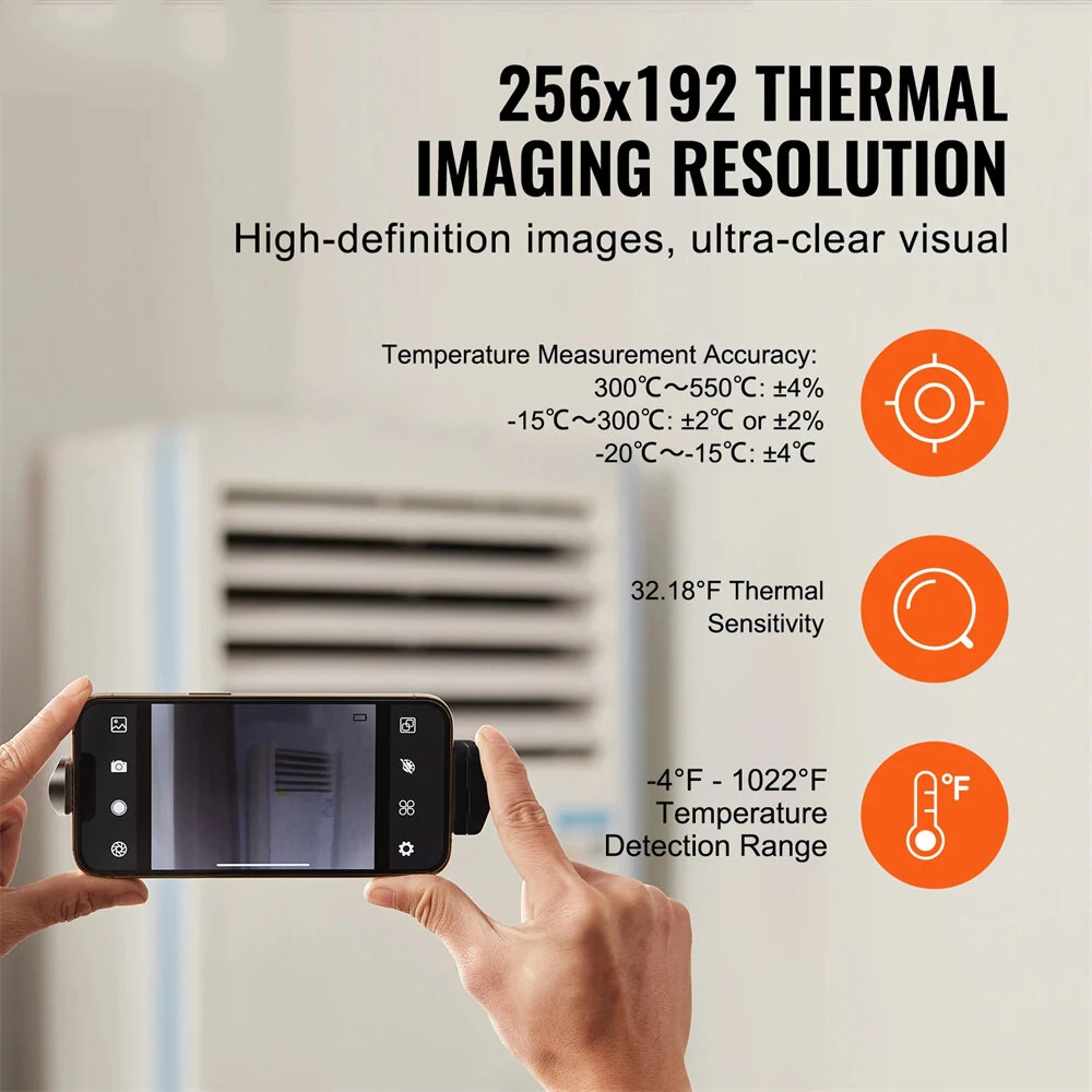 HT-W01 Wireless Thermal Camera for Android & iOS | 256x192 IR Resolution | Type-C - Image 4