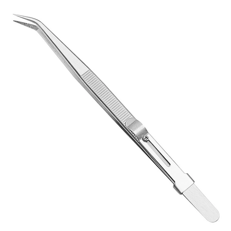 Diamond Jewelry Tweezers - Slotted Stainless Steel Grip Tool for Gem Clips - Image 4