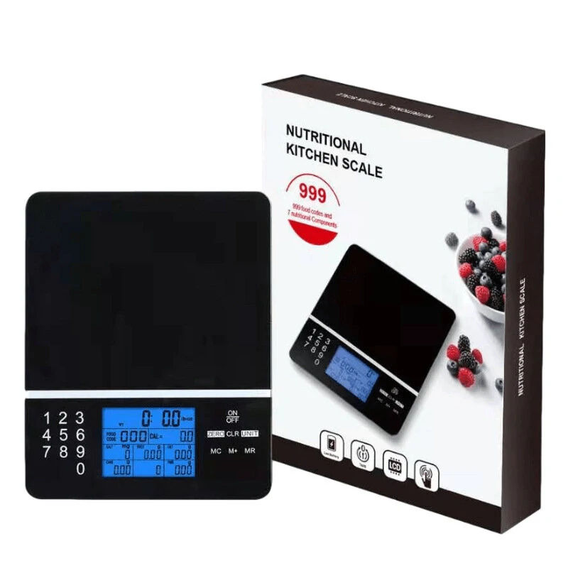 Portable Kitchen Scale 50kg | LCD Touch Screen & Backlight | Digital Weighing Scale - Image 4