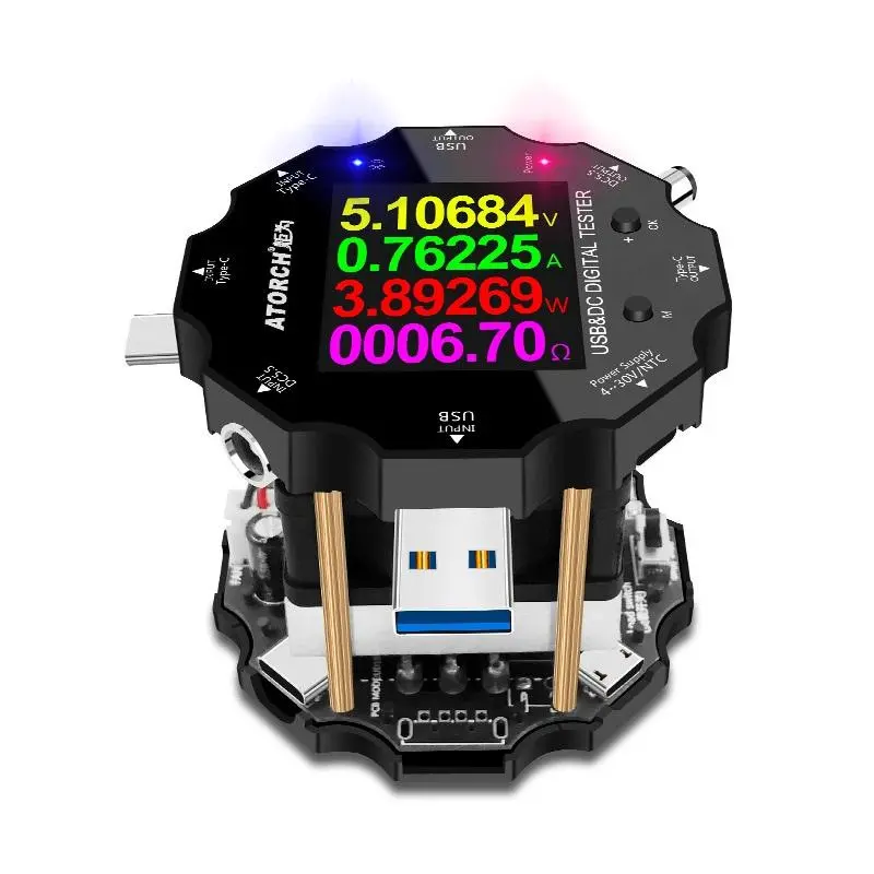 UB18L Battery Tester - 18650 Capacity Monitor | USB Discharge Charge Meter - Image 3