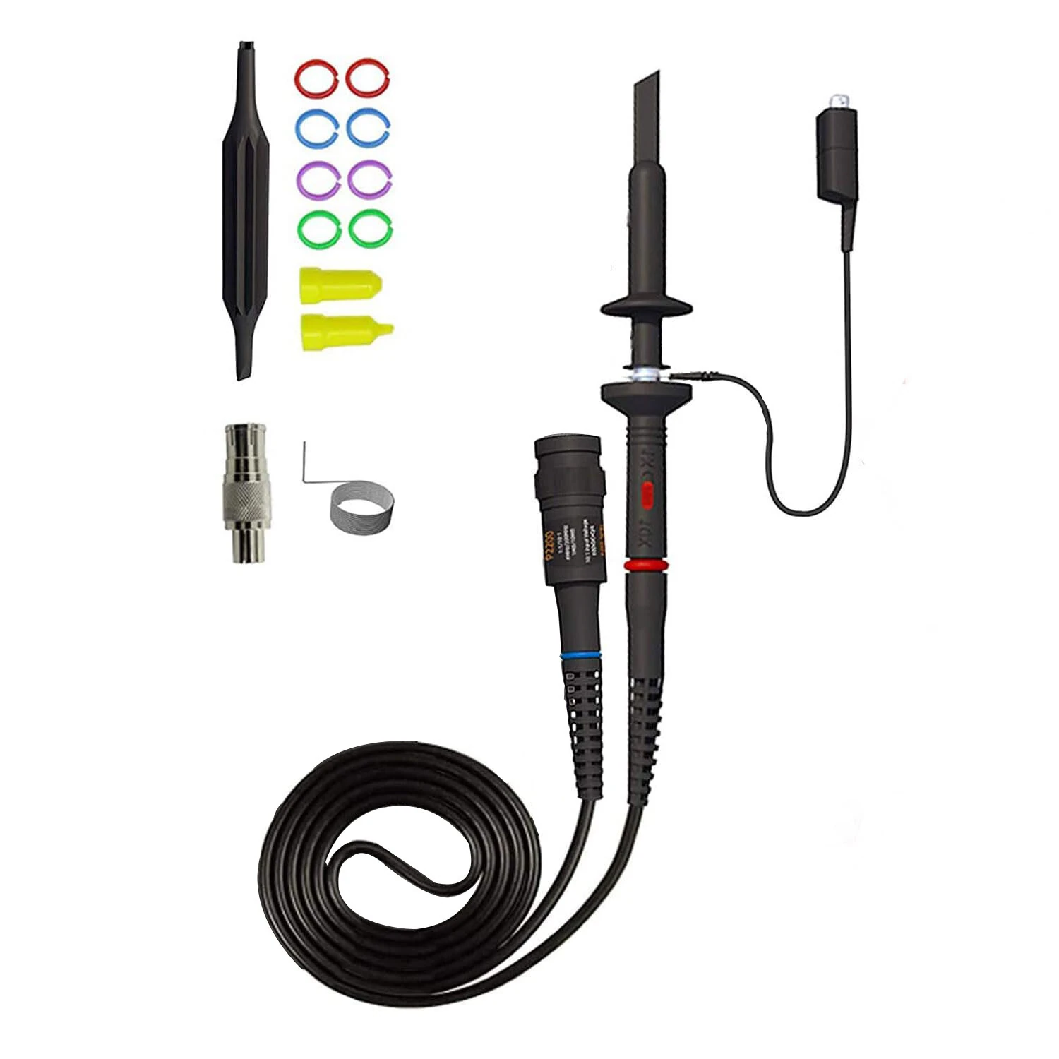 Universal Oscilloscope Probe Kit 500MHz 300MHz 200MHz | BNC 10:1 1:1 | Gold Plated Pins & Full Accessory Kit - Image 2