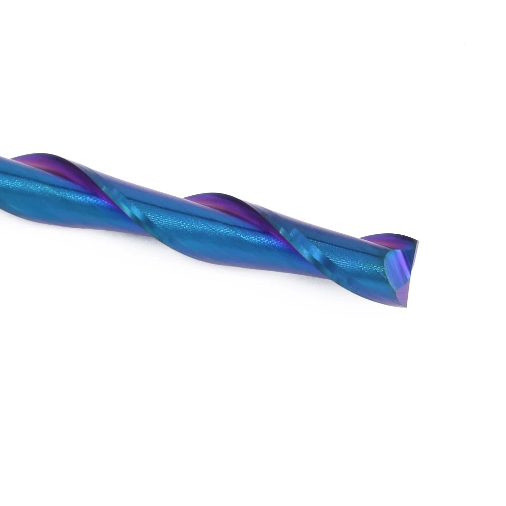 LAVIE 6.35mm 1/4 Shank Flush Trim Router Bit | Up Cut & Down Cutter | Nano Blue Coated - Image 5