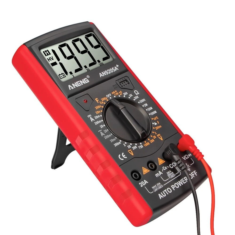ANENG AN9205A+ Digital Multimeter | AC/DC Voltage Current & Continuity Tester - Image 2