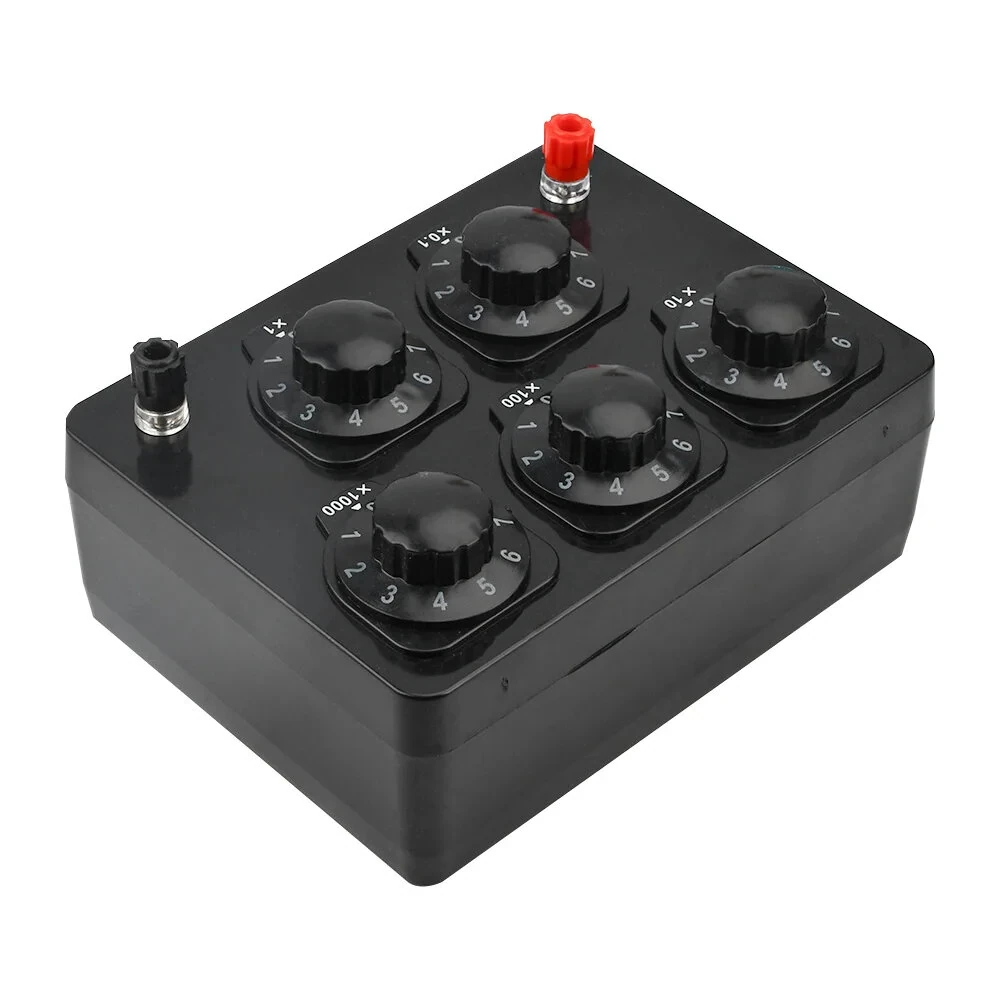 Precision Resistance Box Adjustable Decade Resistor 0-9999Ω | High Accuracy Level 1 | Electrical Teaching & Ohm's Law Verification - Image 2