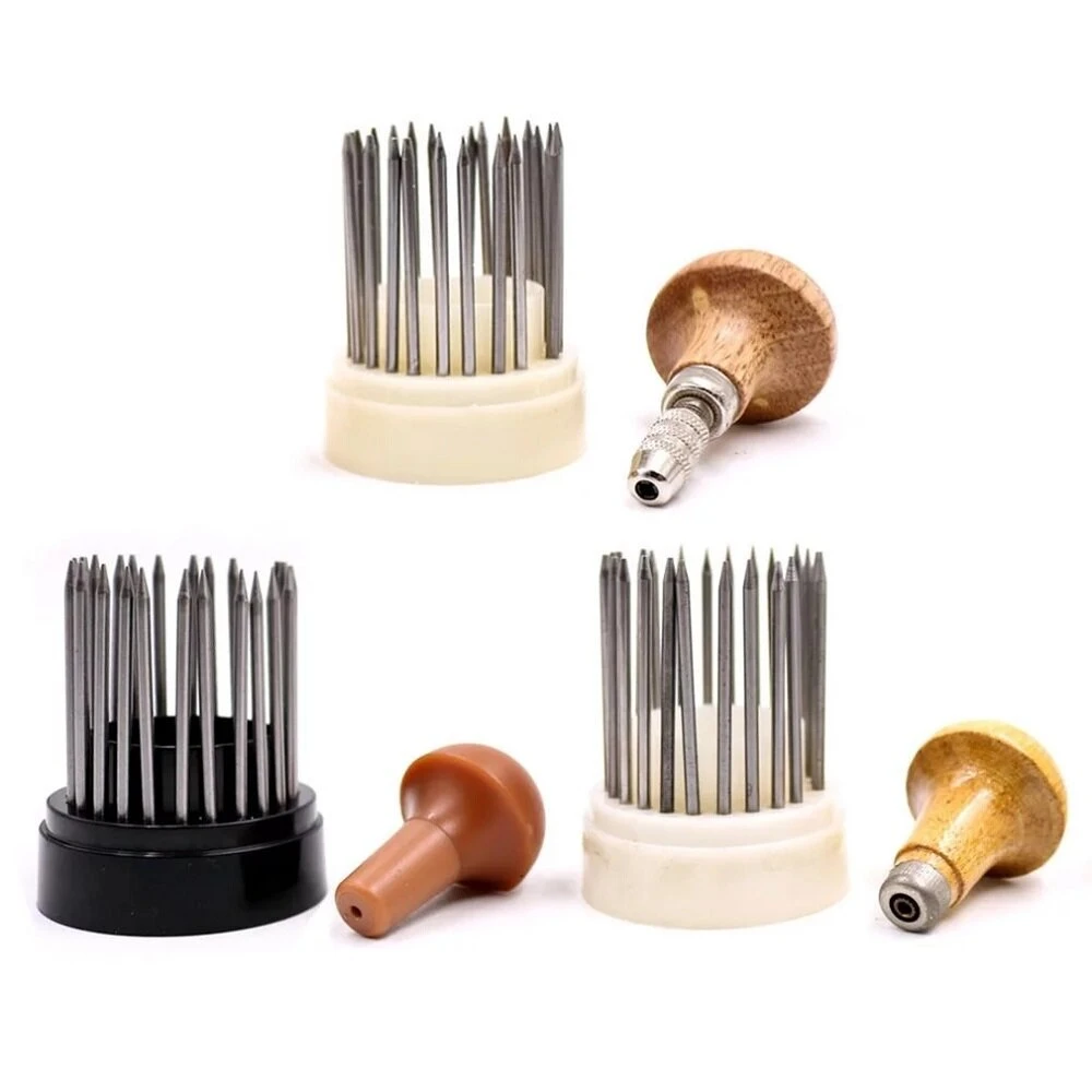 Diamond Bead Tool Set - 23-Piece Stone Inlay Kit With Wooden Handle | Jewelry Making - Image 2