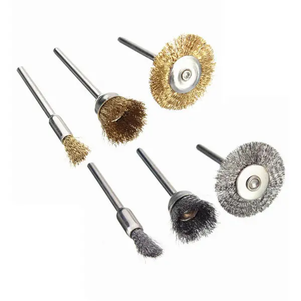 36pcs Copper Steel Wire Polishing Wheel Brush for Dremel - 3.175mm Shank - Image 3