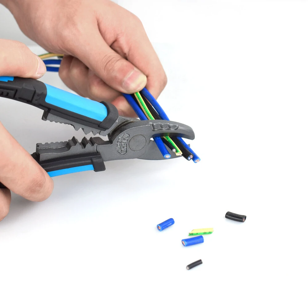 NEWACALOX Pliers Set - Wire Crimping Stripper Cutters & Long Nose Multi-Tool - Image 4