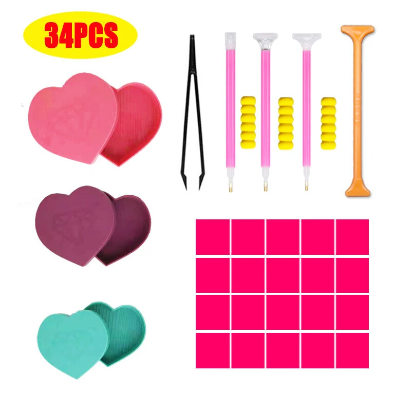DIY Diamond Painting Tool Kit with LED Light Board & Drill Pen | Complete Set - Image 3