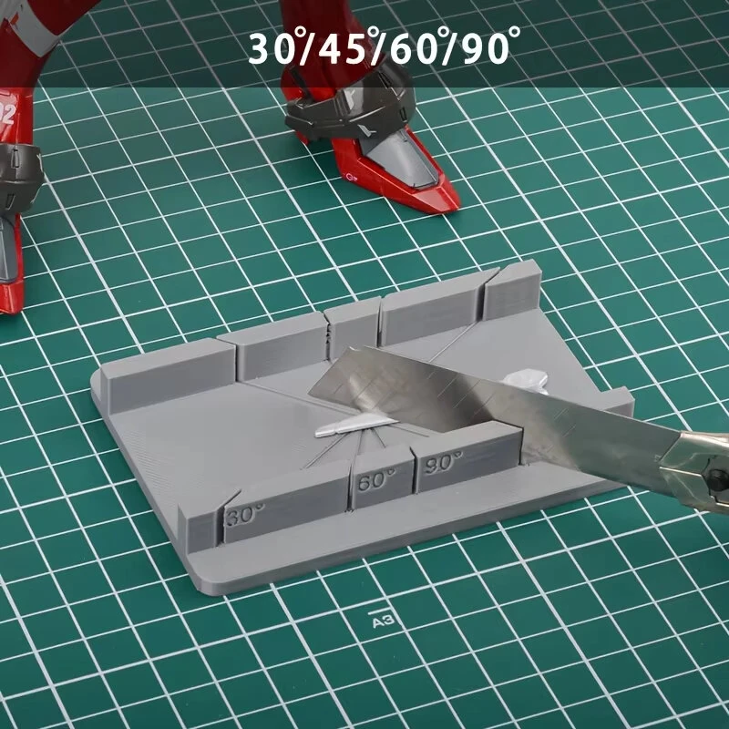 Model Multi-Angle Cutting Aid - 30° 45° 60° 90° Precise Angle Cutter | Lightweight Plastic Tool for DIY & 3D Printing - Image 2