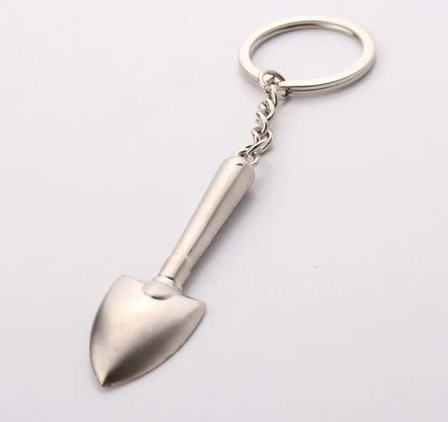 Mini Metal Shovel Keychain Tool - Silver Keyring for EDC & Work | 1PC - Image 2