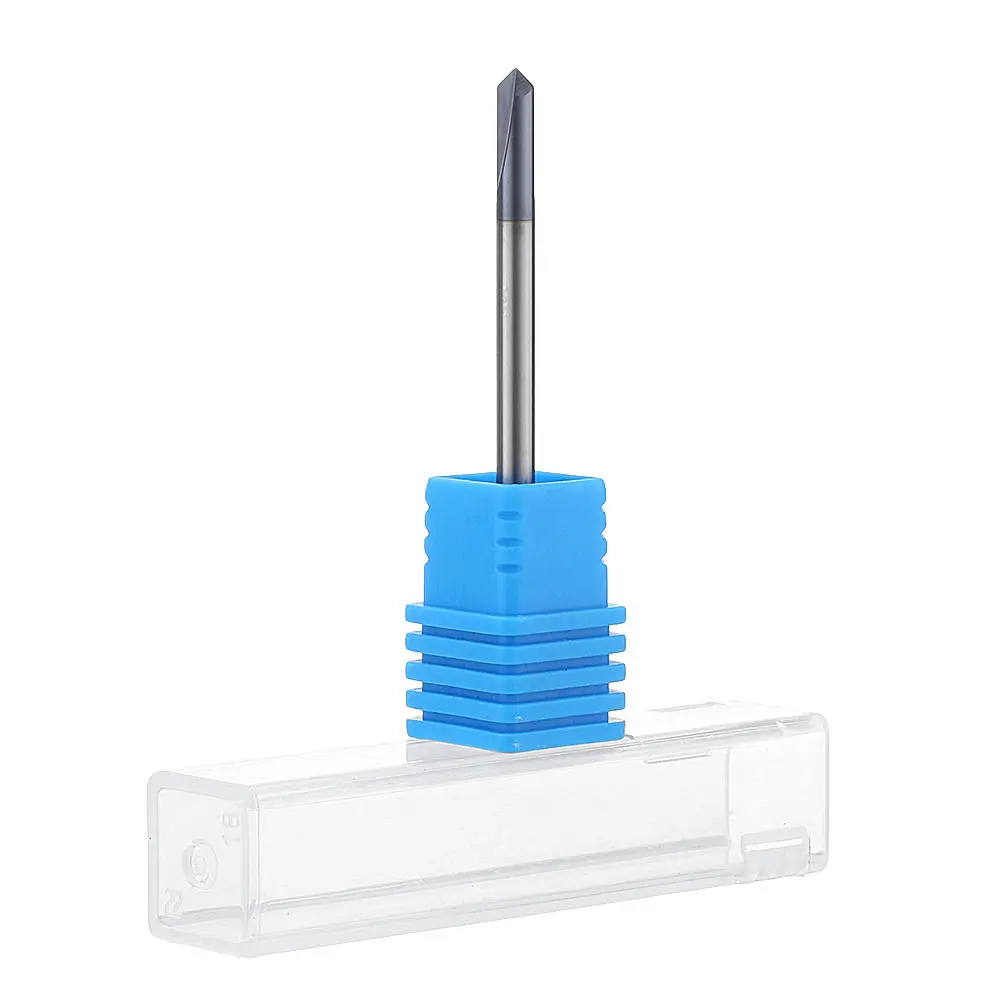 Drillpro Carbide Chamfering Cutter | 2-12mm 90 Degree End Mill | 2 Flute HRC45 - Image 4