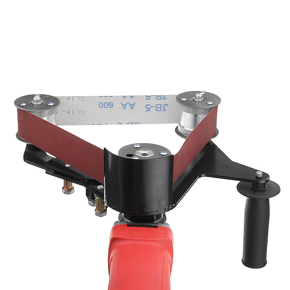 Drillpro Grinder Pipe Belt Sander Attachment | Stainless Steel Adapter for 100 Angle Grinder - Image 5