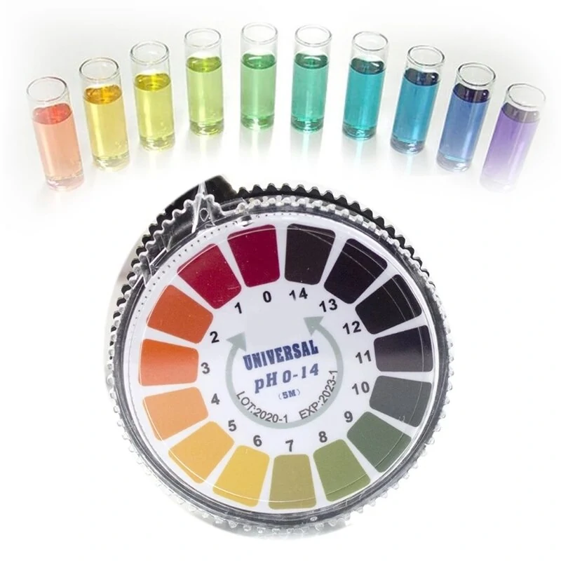 5M Universal PH Test Strips Roll | PH0-14 Tester with Color Chart Dispenser - Image 2
