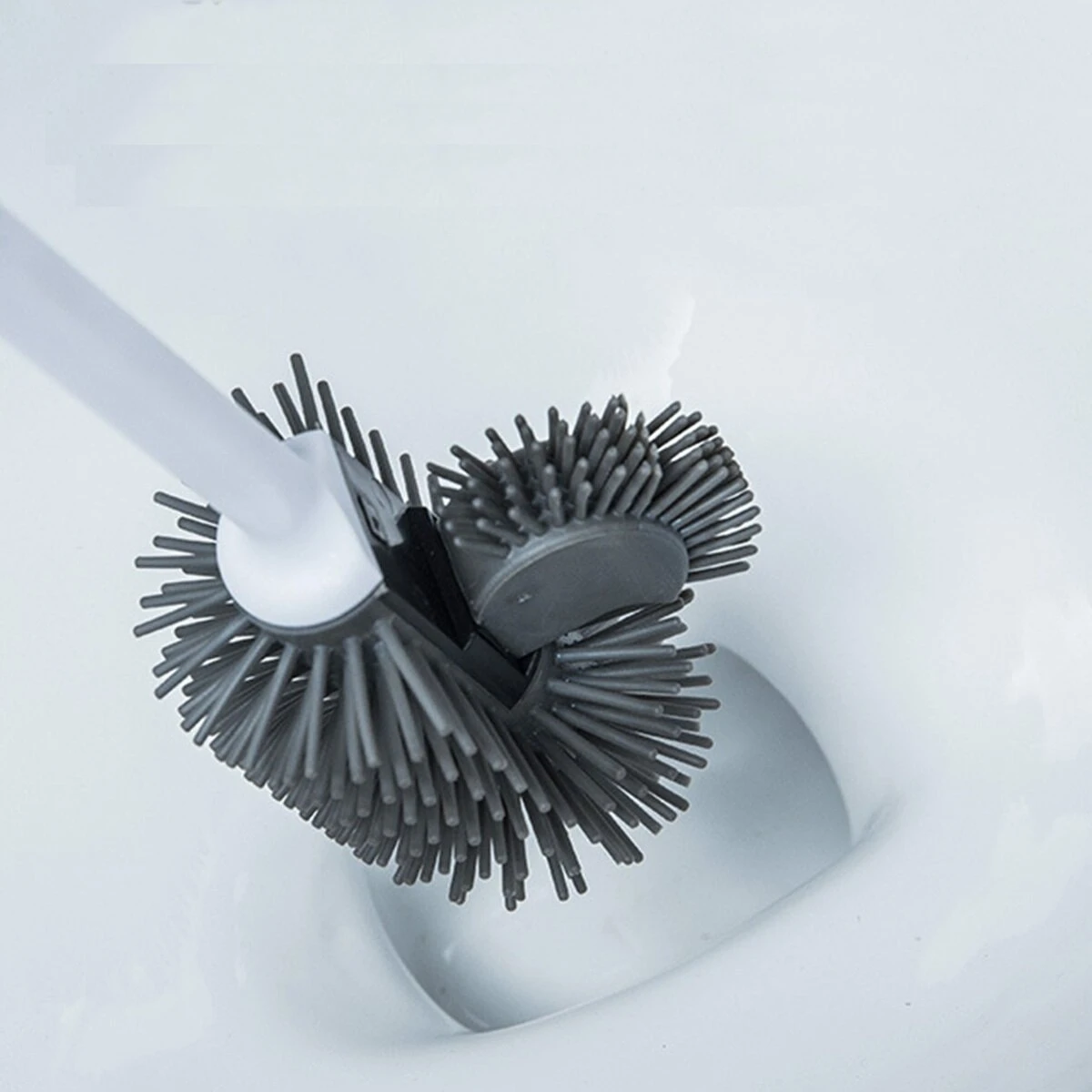 Toilet Brush & Holder Set - Wall-Mounted Bathroom Cleaning Kit - Image 4