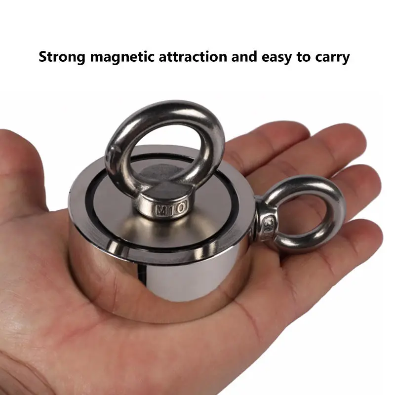 Double Side 94mm 600KG Neodymium Recovery Magnet | 10m Rope Salvage Tool | Fishing Magnet Kit - Image 3