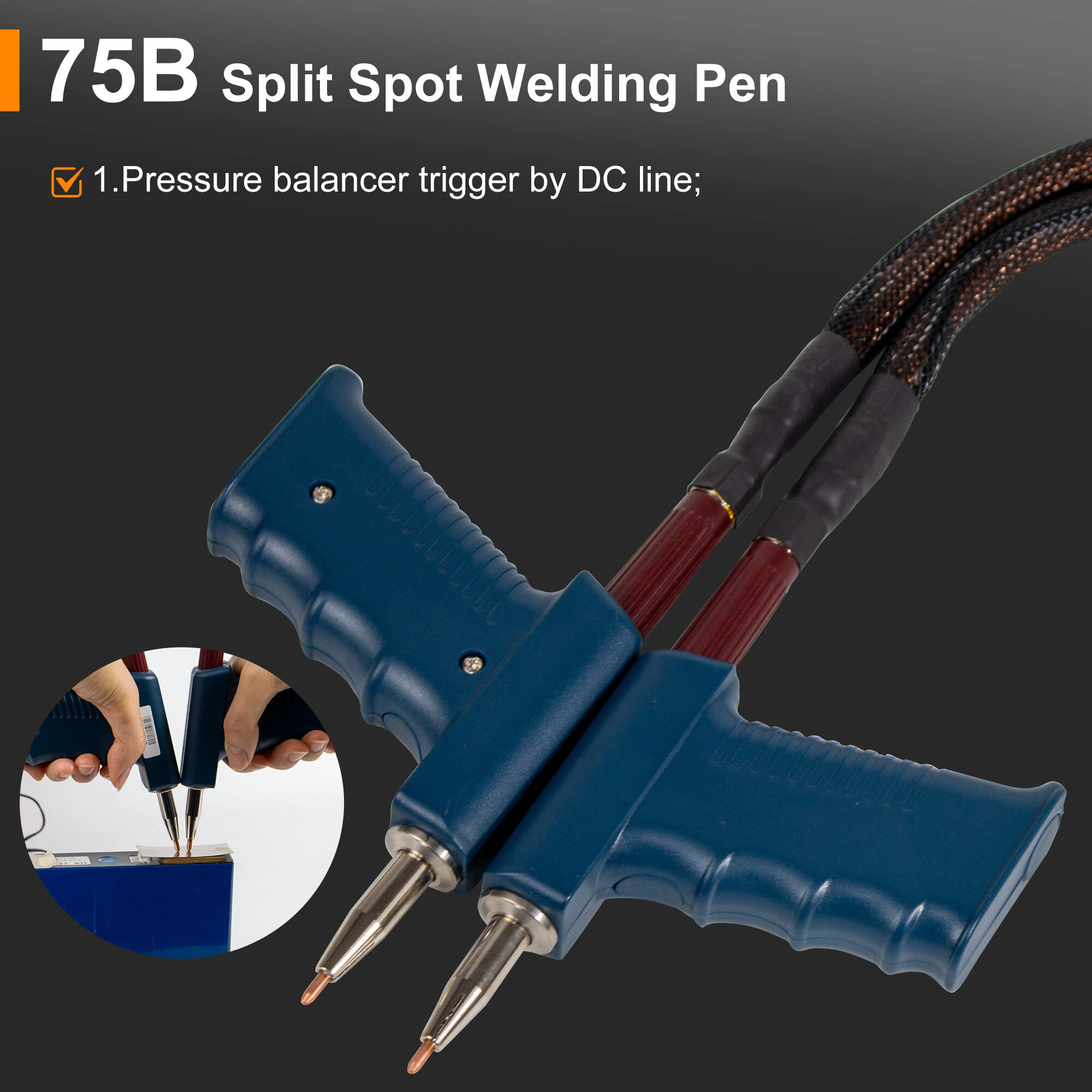 S-75B Spot Welding Pen | 58cm Length & 3mm Needle | 0.1-0.6mm Thickness - Image 4