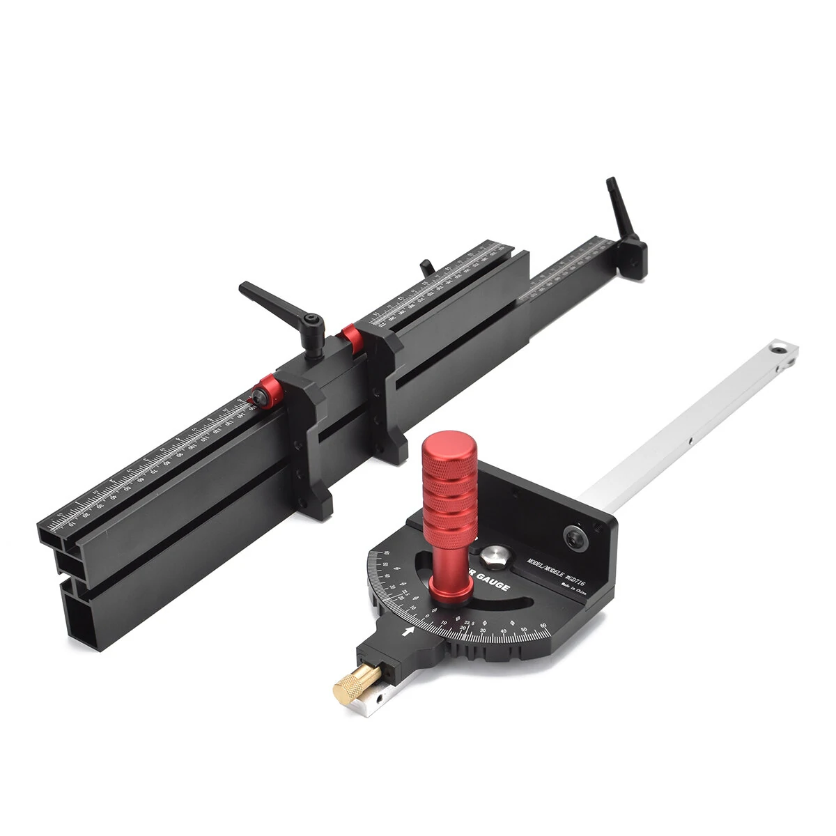 ENJOYWOOD Miter Gauge for Table Saw | T-Track & Fence Backer | DIY Router Jig Tool - Image 2