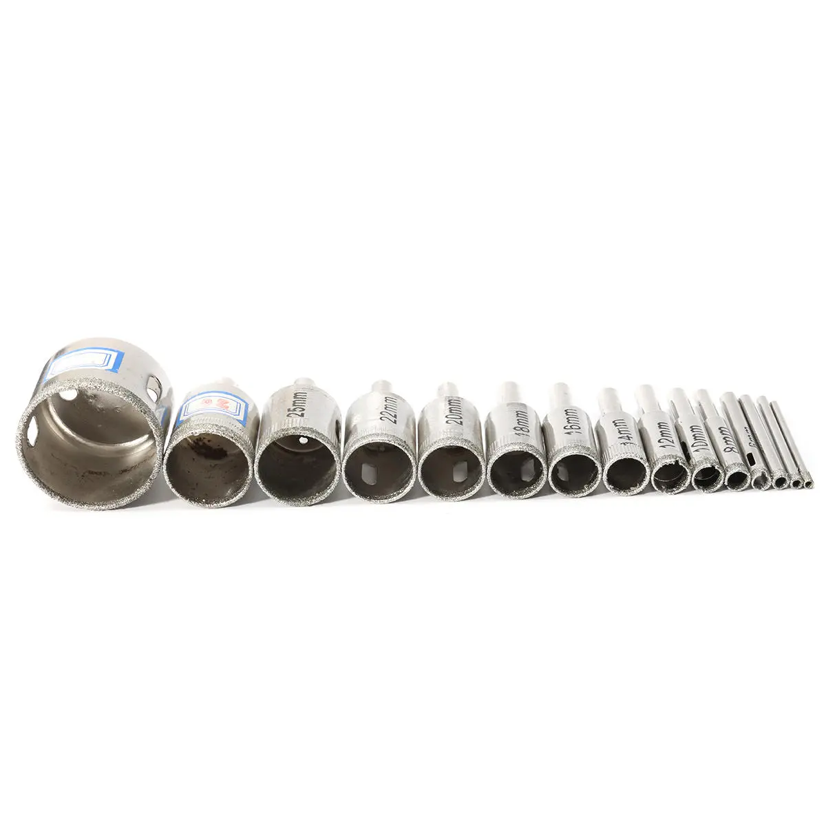 15pcs Diamond Hole Saw Set | 3-42mm Tile Ceramic Glass Porcelain Marble Drill Cutter - Image 4