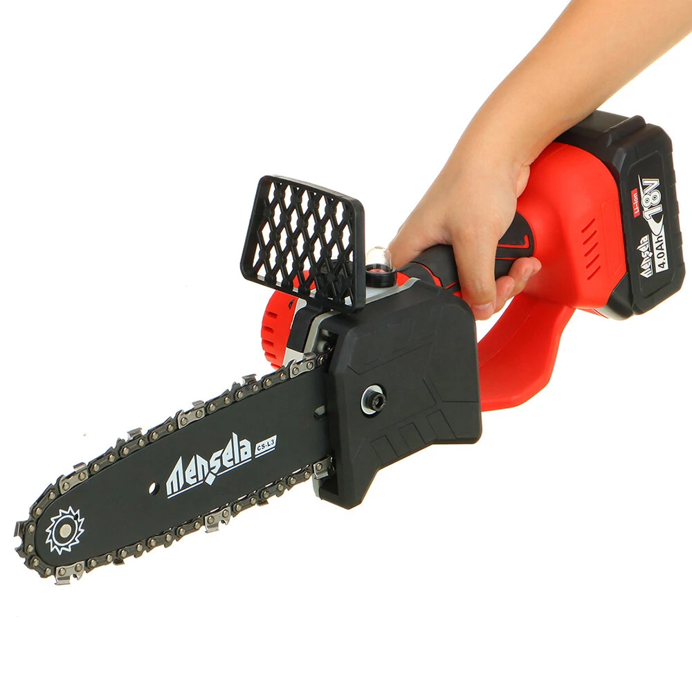 Mensela CS-L3 8-Inch Cordless Brushless Chainsaw | 4Ah Battery for Tree Trimming & Wood Cutting - Image 4