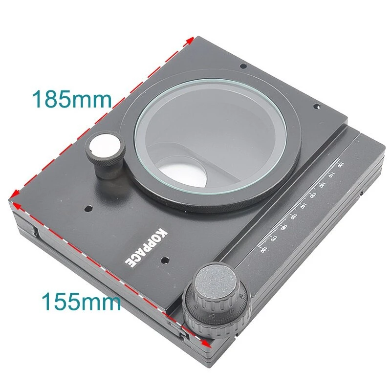 KOPPACE Microscope XY Moving Stage - 75mm Horizontal & 55mm Vertical Travel - Image 4