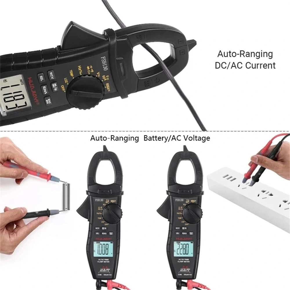 ES Digital Clamp Meter - True RMS AC/DC Multimeter with NCV, Capacitance & Hz Tester - Image 4