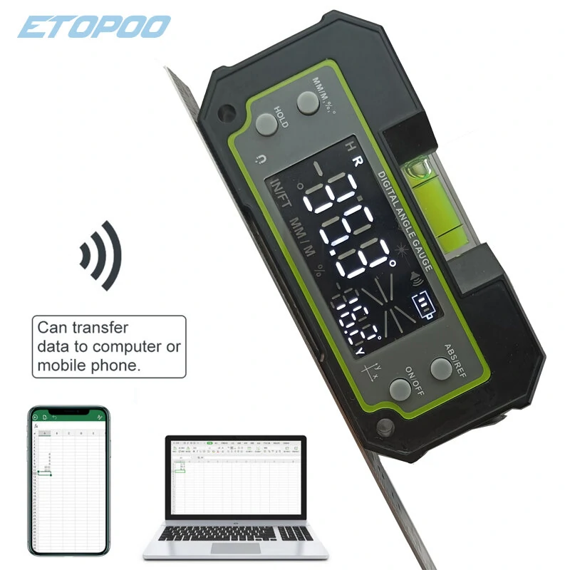 ETOPOO Bluetooth Digital Level - Dual-Axis Inclinometer with LCD | Angle Finder Gauge - Image 2