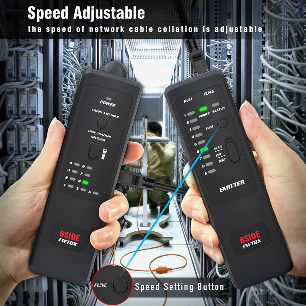 BSIDE FWT8X Network Cable Tracker - RJ11/RJ45 Ethernet Wire Tester & Finder - Image 5
