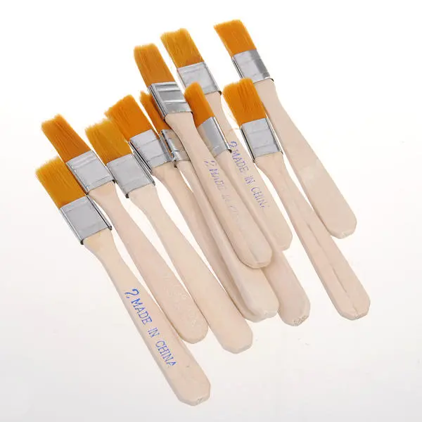 XYZ Pro BGA Solder Flux Paste Brush Set - Wooden Handle - 10pcs Reballing Tool - Image 3
