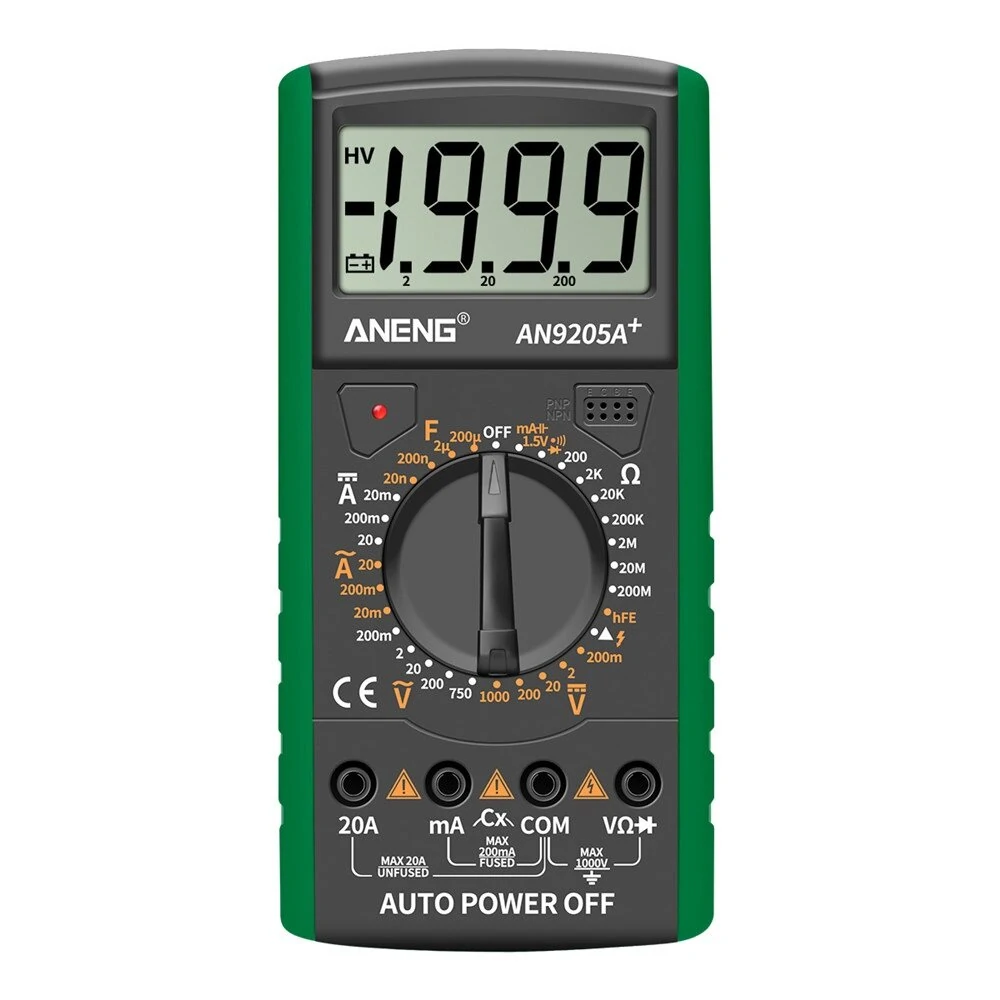 ANENG AN9205A+ Digital Multimeter | AC/DC Voltage Current Tester - Image 5
