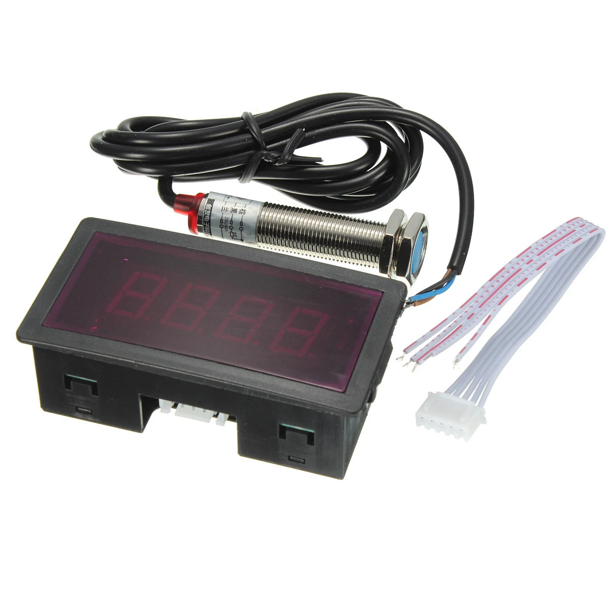 Digital Tachometer RPM Speed Meter - 4 LED Display - 10-9999RPM with Hall Sensor - Image 2