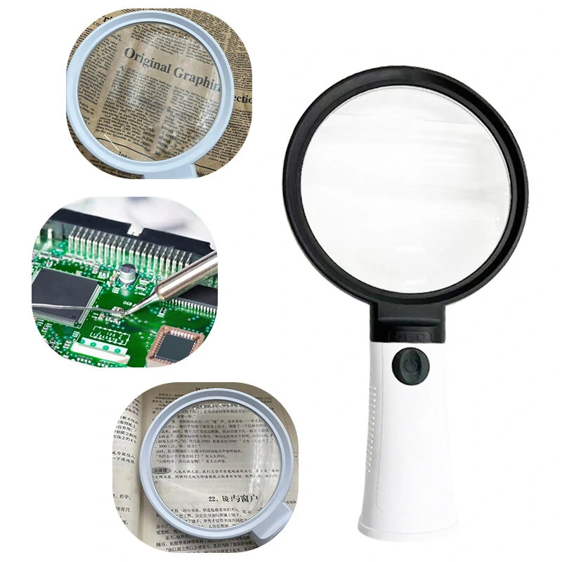Mini Pocket Magnifier 6X-10X Adjustable | 3-Mode Light for Reading, Repair & Outdoor - Image 2