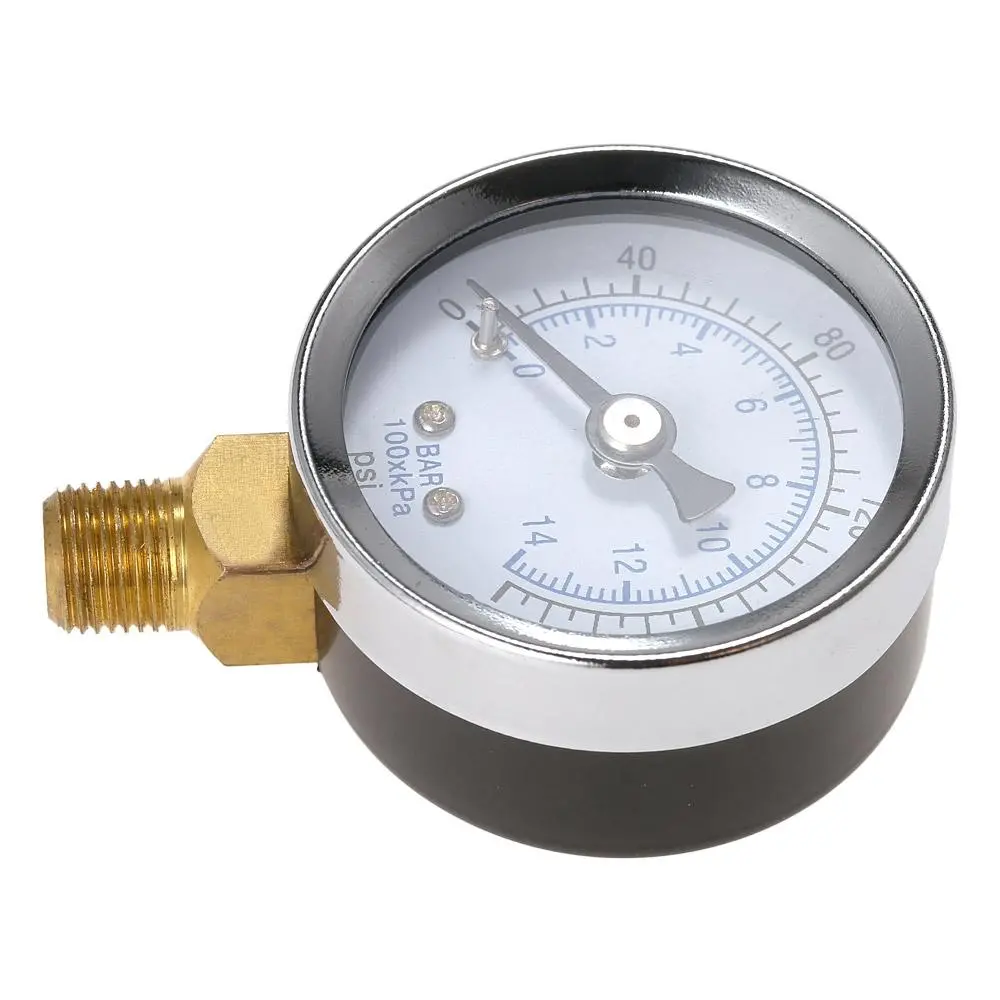 TS-40-14 Pressure Gauge | 0-200psi 0-14bar | 1/8 Male NPT | Air Compressor Hydraulic Tester - Image 4