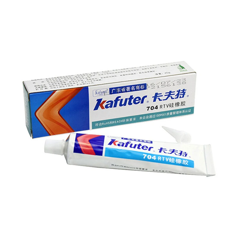 Kafuter K-704 RTV Silicone Adhesive | 45g Transparent Industrial Rubber Glue - Image 2