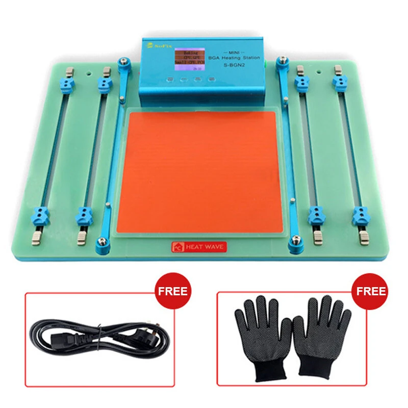 Mini BGA Heating Station - 110V-220V Digital Control | 120x120mm MacBook CPU GPU Repair Tool - Image 2