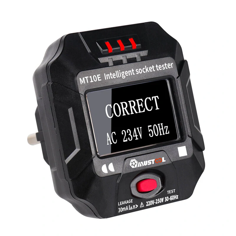 MUSTOOL MT10S/MT10E Socket Tester - Voltage Frequency RCD Intelligent Display - Image 3
