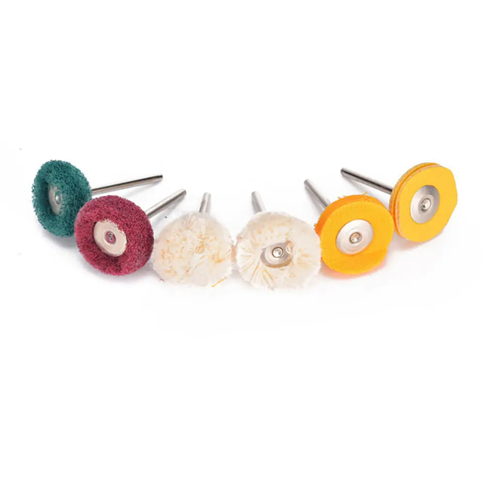 BEST 6Pcs 3mm Shank Wool Felt Buffing Wheel | Abrasive Polishing Brush for Grinding - Image 4