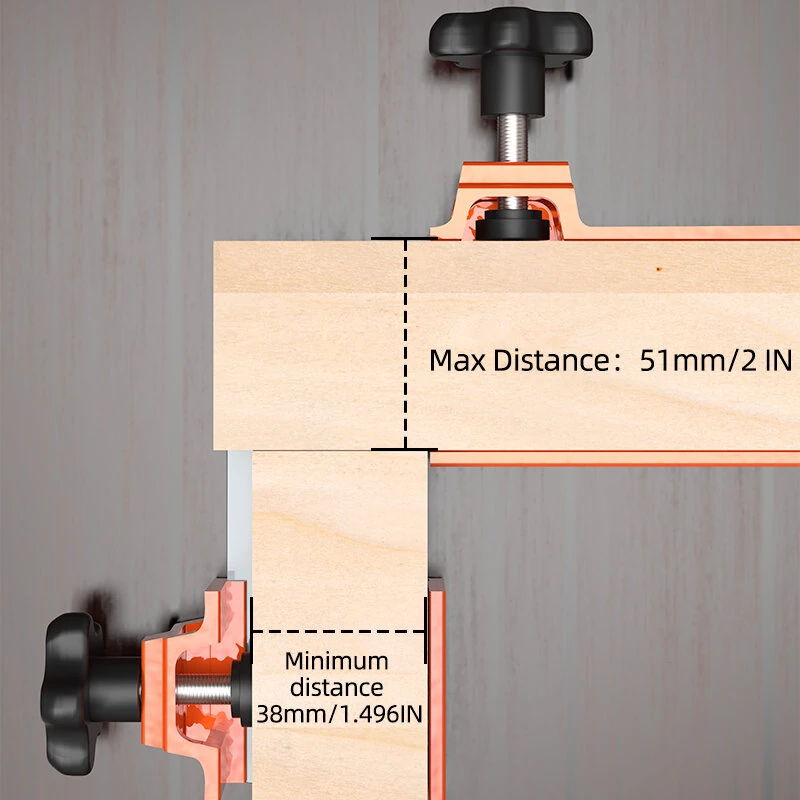 Aluminum Cabinet Frame Spacer Tool | 16-24in Precision Positioning for DIY Woodworking - Image 3