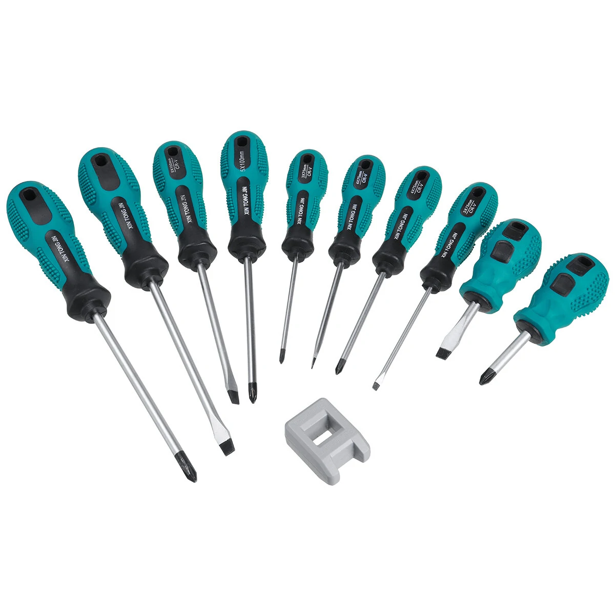 10Pcs Screwdriver Set - Phillips & Slotted w/ Magnetizer - Hardware Tool - Image 3