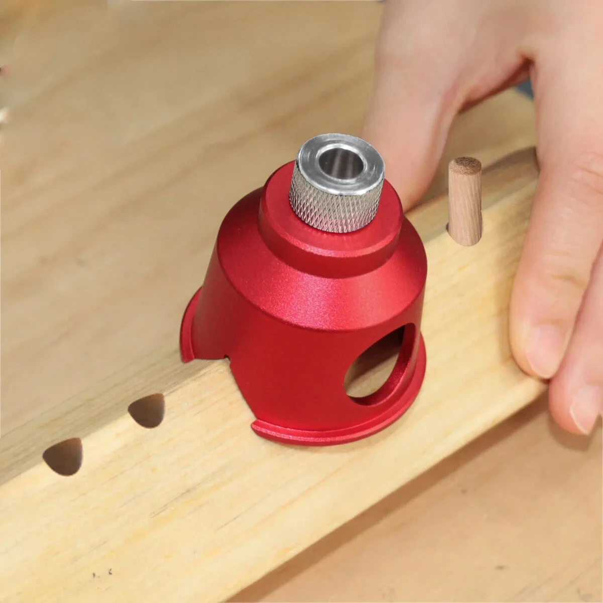 JIGHOLE Doweling Jig Drill Guide - 3-10mm with 8 Steel Bushings | Accurate Woodworking Tool - Image 4