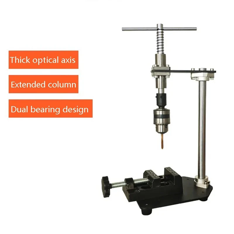 Manual Vertical Tapping Machine - 12MM Slide Rail | 1.5-10MM Clamping Range | Desktop Metal Vise - Image 2