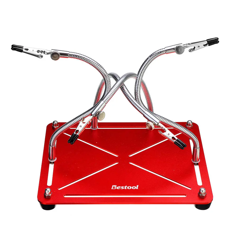 Universal Strange Metal 4-Arm Soldering Station | PCB Fixture & Third Hand Welding Tool - Image 2