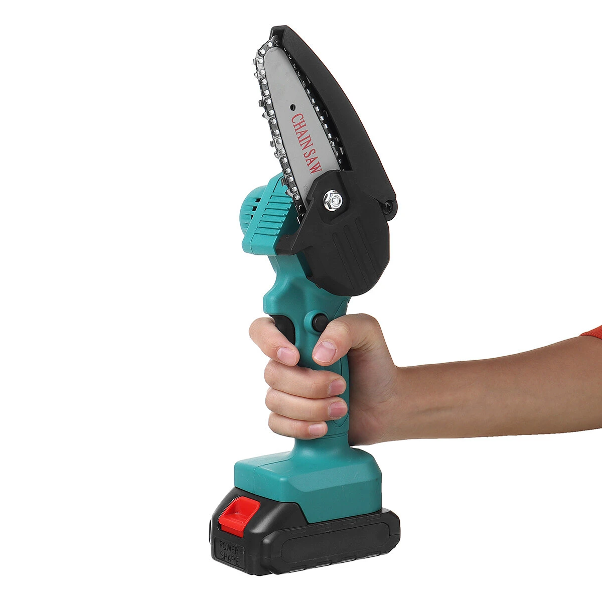 VIOLEWORKS 24V Cordless Mini Chain Saw - 1500W One-Hand Electric Pruning Saw w/ Battery - Image 4